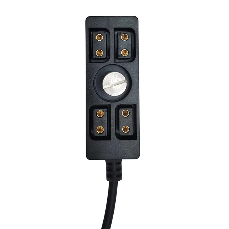 AA84 2X D-Tap Splitter Cable D-TAP To 4D-Tap Camera Power Supply Splitter Cable For V-Mount Battery With 1/4 Screw