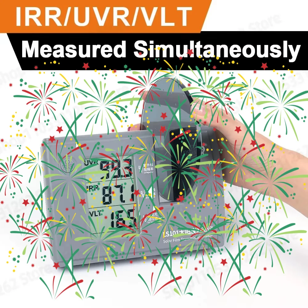 Linshang LS101 Solar Film Tester 3 in 1 UV IR Rejection VLT Meter Window Tint Checker for Car Film PPF Glass Testing Tool
