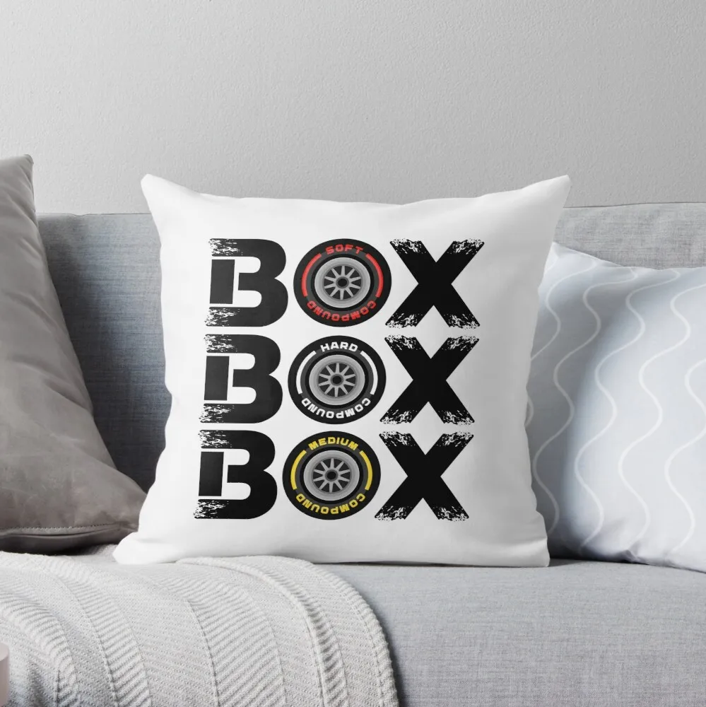 Box Box Box F1 Tyre Compound V2 Design Throw Pillow Pillow Case Cotton Home Decor Pillowcases Throw Pillow Case Kussensloop