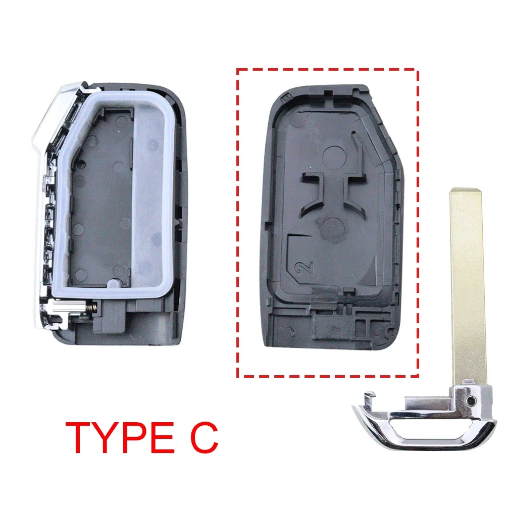4 Bottons Car Key Fob Shell Case Housing for Kia Sportage 2023 Ray Sorento Soul Telluride Cerato 2020 K5 K8 K3 KX3 KX7 Seltos