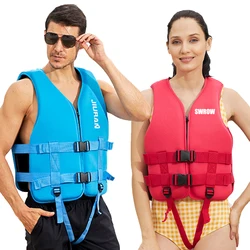 Novo adulto das crianças natação flutuante jaqueta neoprene colete salva-vidas surf esportes aquáticos caiaque pesca natação segurança colete salva-vidas