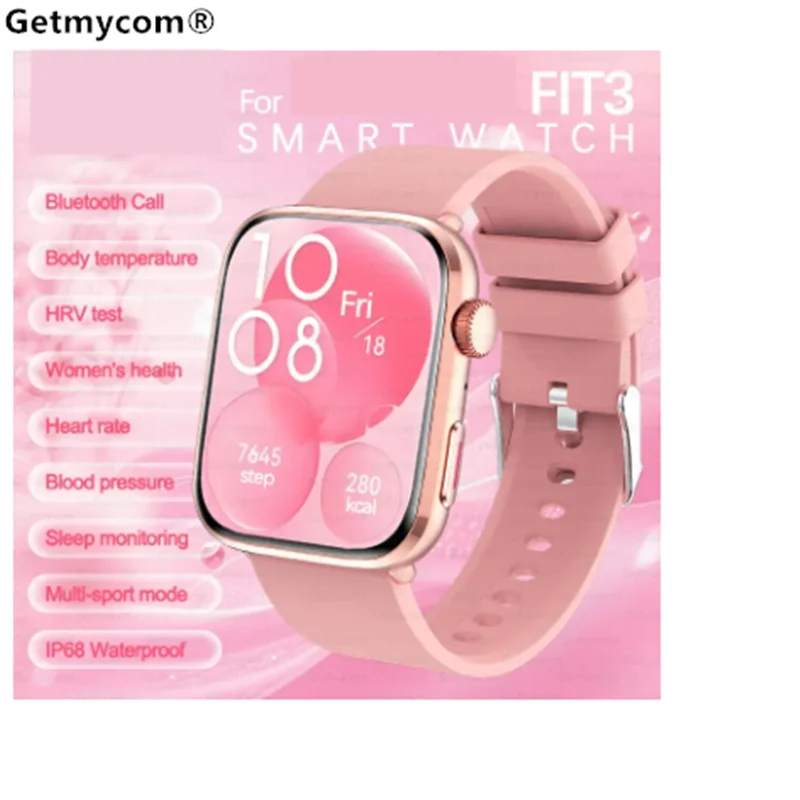 

2025 для NFC Smat, женские часы 1,85 дюйма, кровяное давление, пульс, Bluetooth-вызов, женские умные часы для здоровья, женские часы для HUAWEI IOS