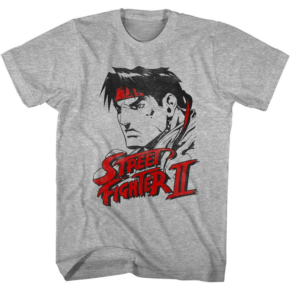 New Street Fighter - Retro Classic Japanese Arcade Print 80s Heavyweight Cotton T-Shirt