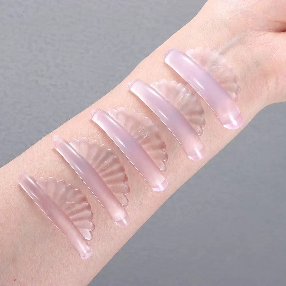 5 쌍 애플리케이터 도구 실리콘 속눈썹 펌 패드 재사용 가능한 3D 속눈썹 컬러 액세서리 속눈썹 펌 컬러 쉘 스타일