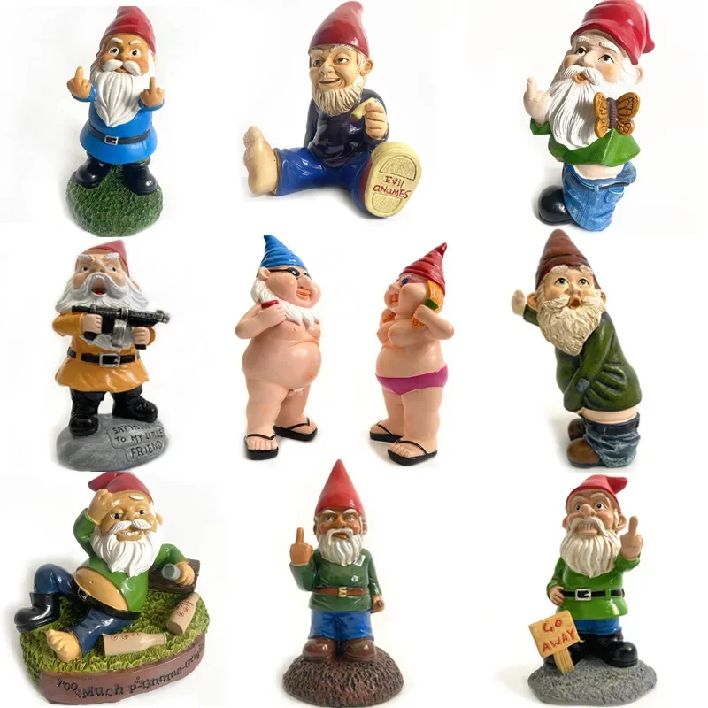 

Dwarf Statue of Old Man, Resin Crafts, Garden Ornaments, Decoration, Christmas Gift