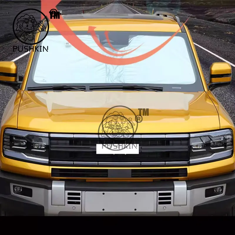 For BYD Leopard 5 DENZA B5 2026 2025 Windshield Sun Shade Sunshade Sun Visor Protector Foldable Blocks UV Rays Keep Car Cooler