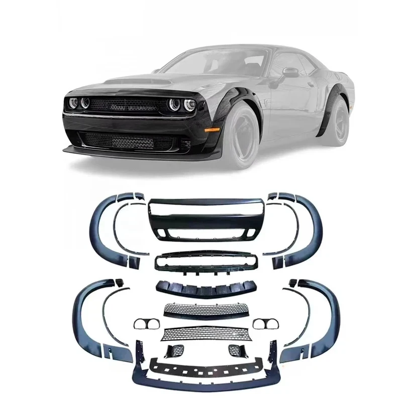 Factory 2015 To 2020 Body Kit Hellcat With Bumper Front Spoiler Challen High Quality Plastic