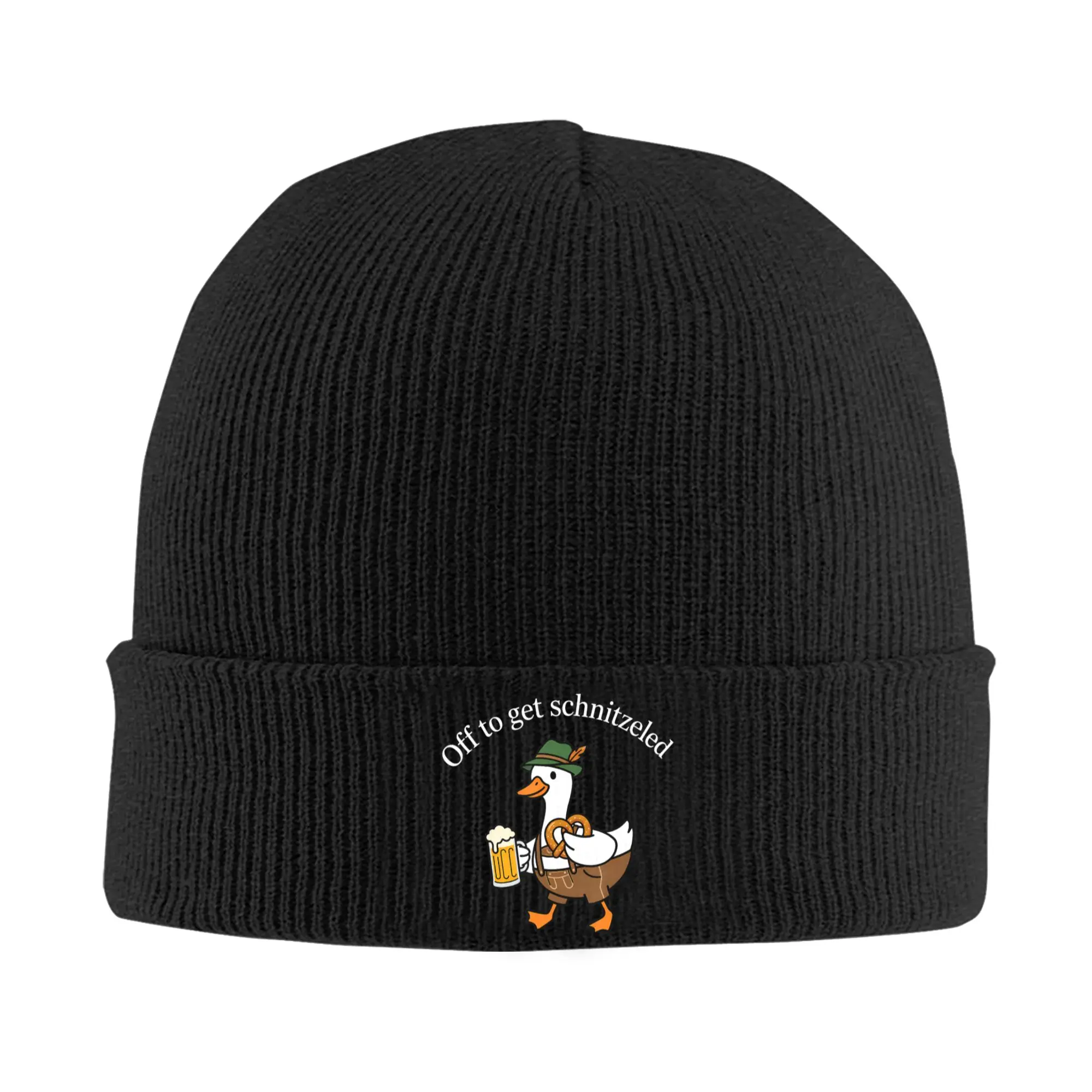 Oktoberfest Prost Lederhosen Funny Knitted Hat Women Men Beanie Autumn Winter Casual Hats Acrylic German Beer Drinking Melon Cap