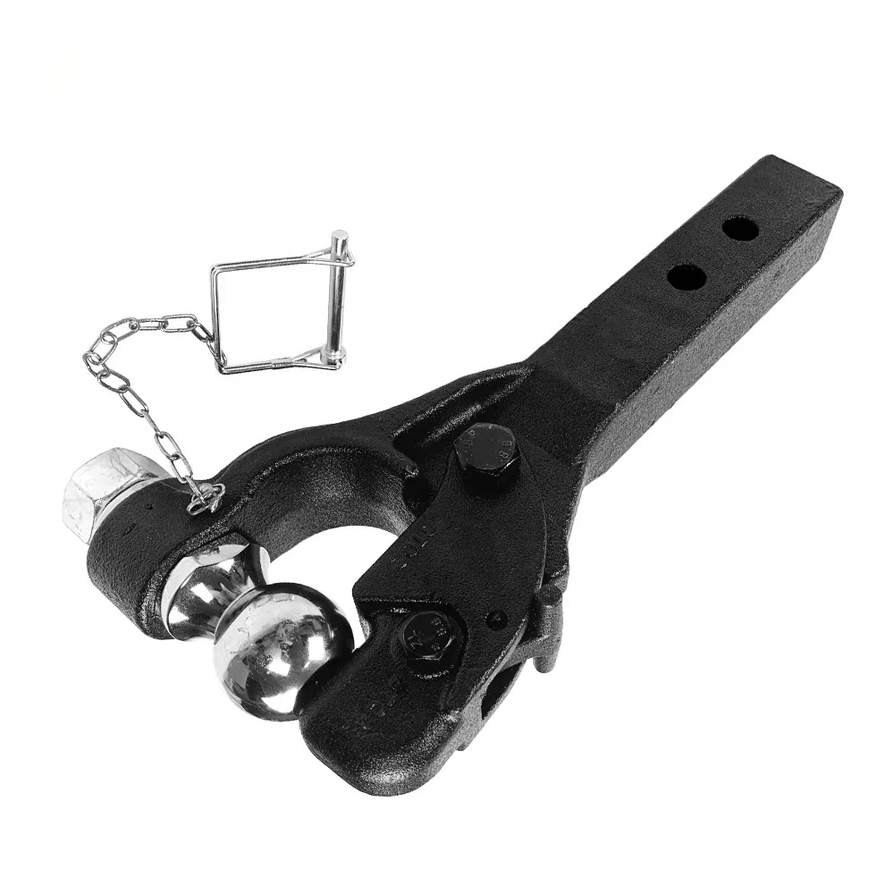 Ball Long Shank Combo Pintle Hook Receiver Arm Hitch Towing