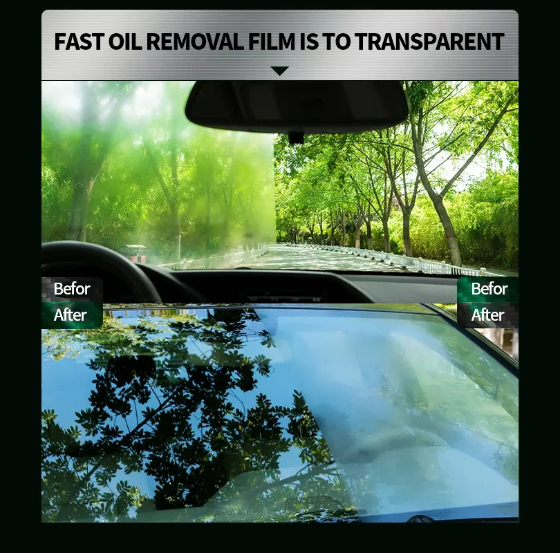 Magic Gem M24 Car Glass Film Remover Windscreen Cleaner Removes film and water spots Prevents glare Restores clarity of vision