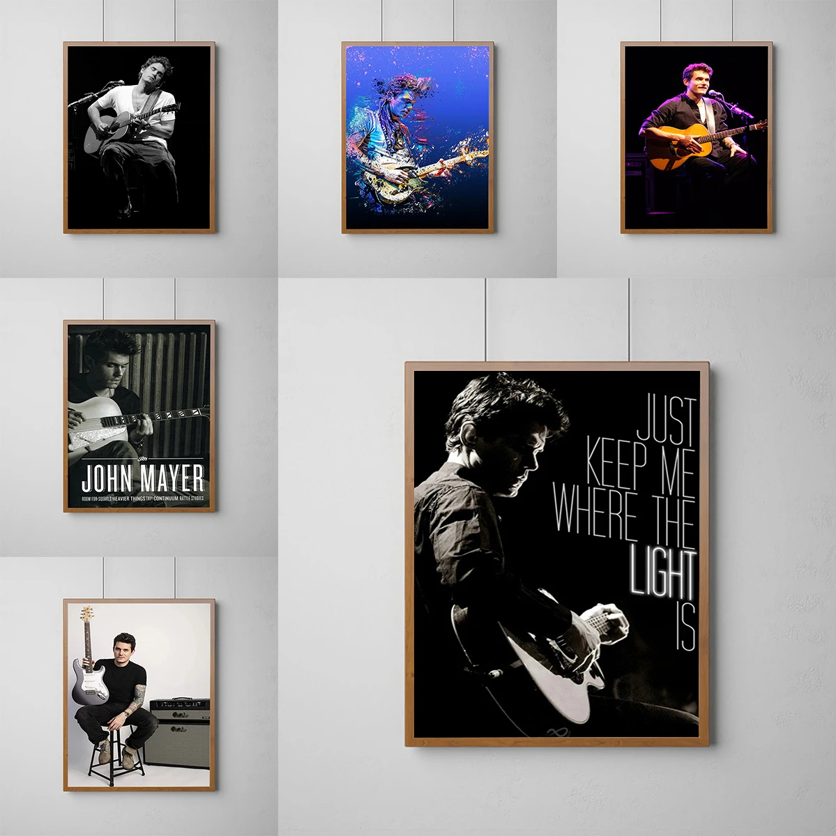 American Singer John Mayer Poster Large Paintings Modern Living Room Decoration Decorative Prints Wall Painting Canvas Decor Art