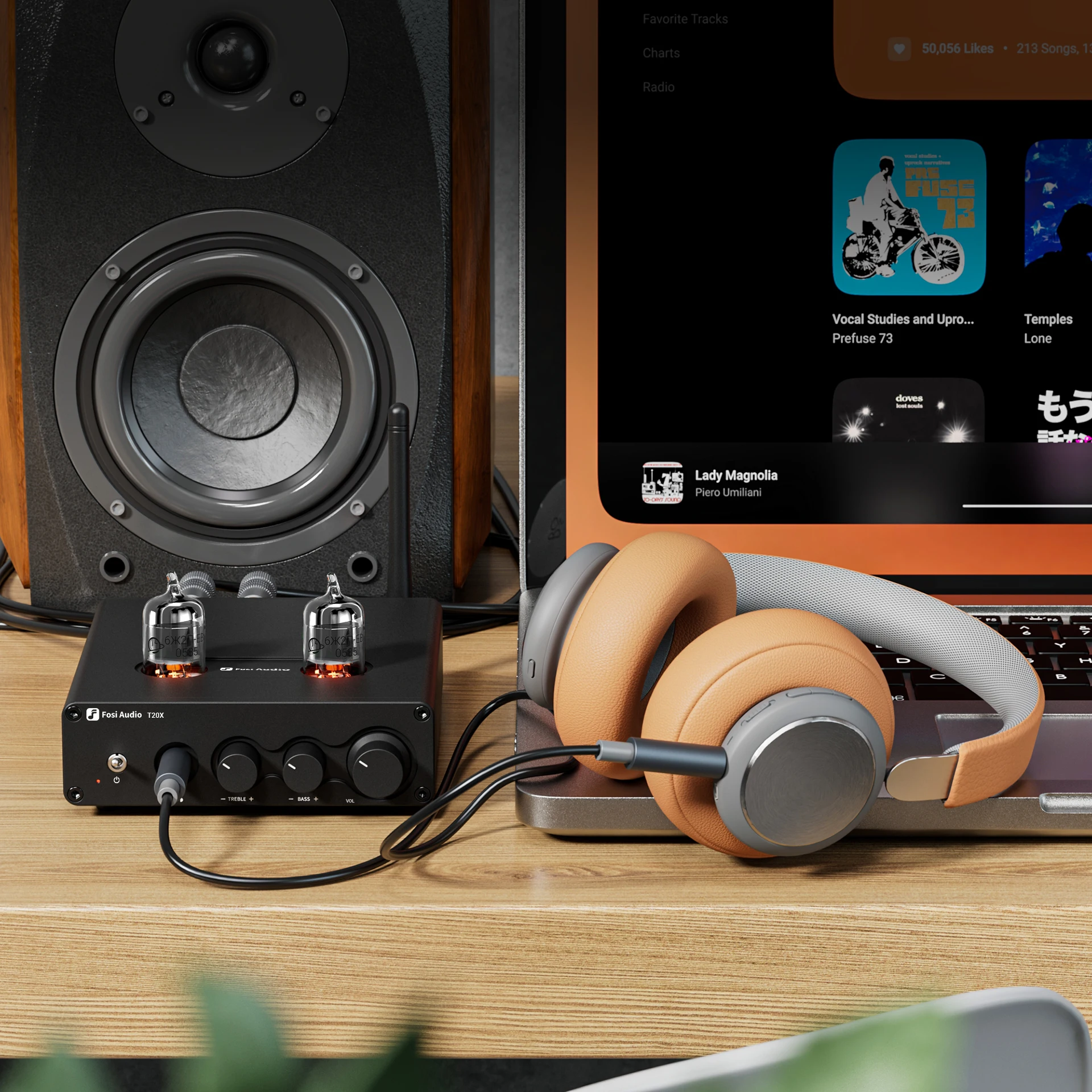 Fosi Audio-Amplificateur à Tube Sous Vide Bluetooth, Puissance Stéréo, Sauna, Téléphone, Hautréusde Cinéma Maison, T20X, 100W, TPA3221