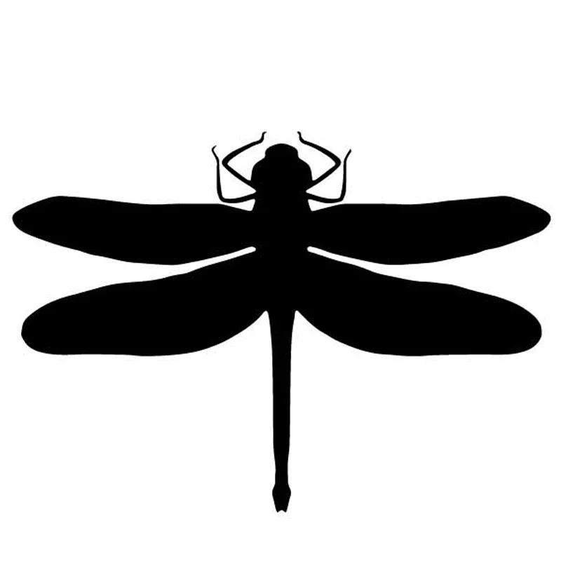 

Dragonfly Animal Decals Fashion Car Window Decoration Decals Personalized Pvc Waterproof Decals Black/white, 15cm * 11cm