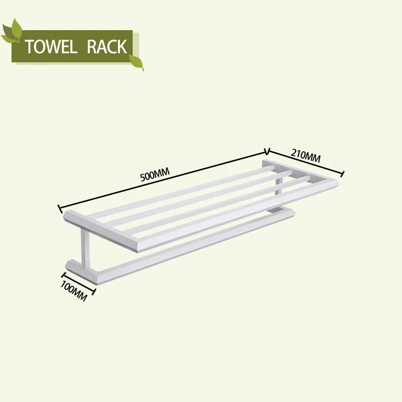 American Towel Rack Set 304 Stainless Steel Bathroom Pendant Paper Towel Rack Hook Single Rod