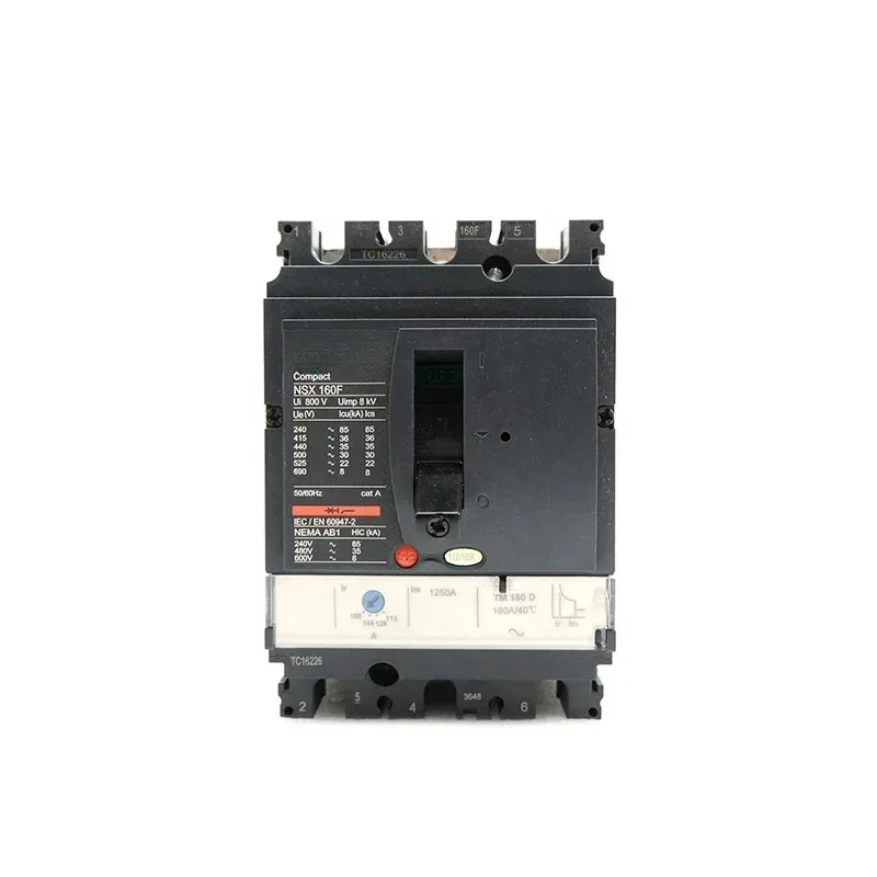 Original Plastic-case Circuit Breaker 3P TM160D NSX160F LV430630 Simple Operation