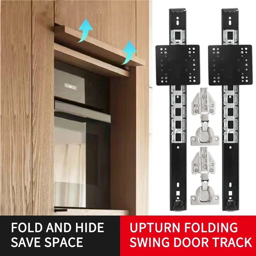 Cabinet door plug-in slide Swing Door Track Pocket Cabinet Sliding Hidden  Furniture Concealed Pocket Door Slide