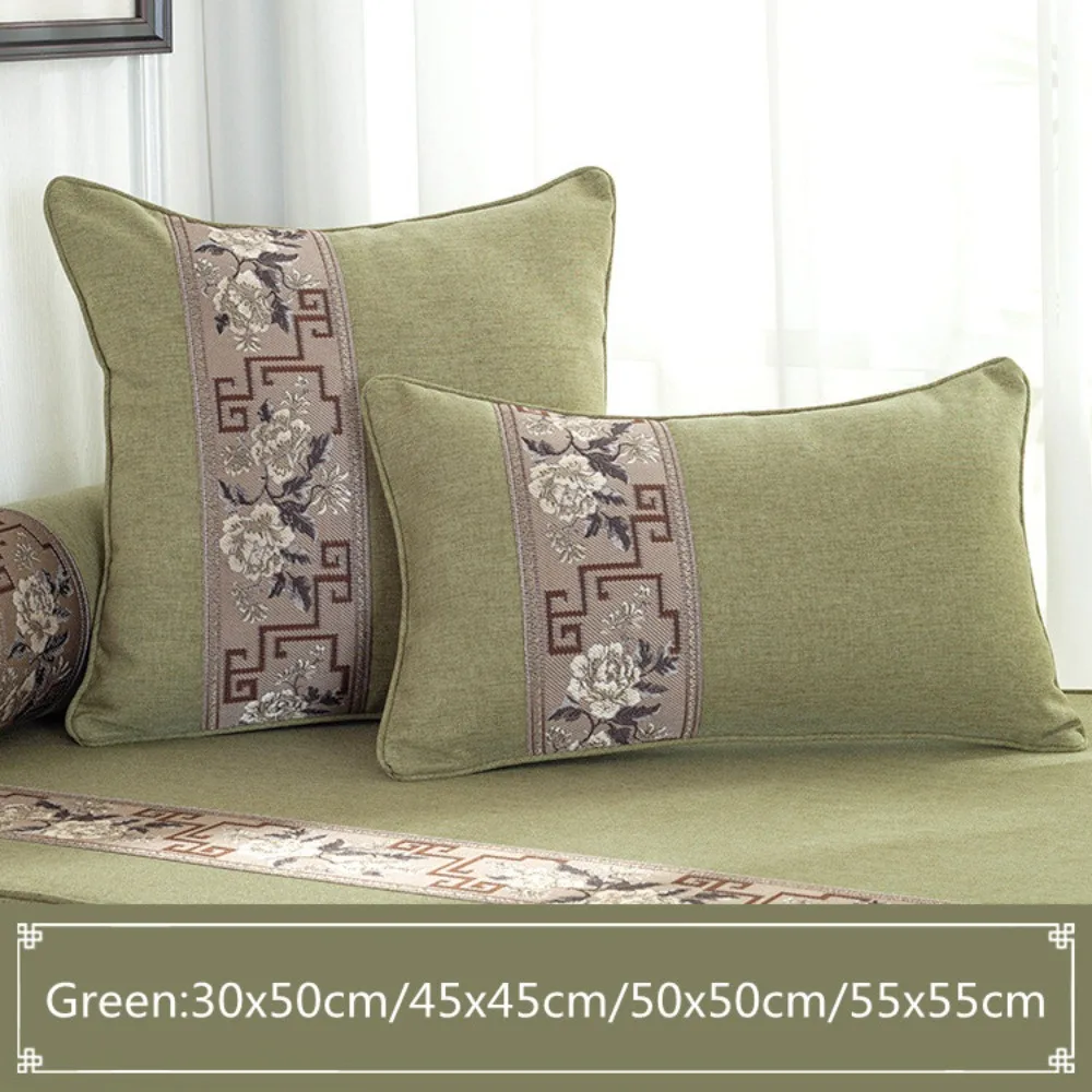 CIFBUY Chinese Style Cotton Linen Cushion Cover 30x50/45x45/50x50/55x55cm Decorative Throw Pillow Case for Home Bedroom Sofa Car