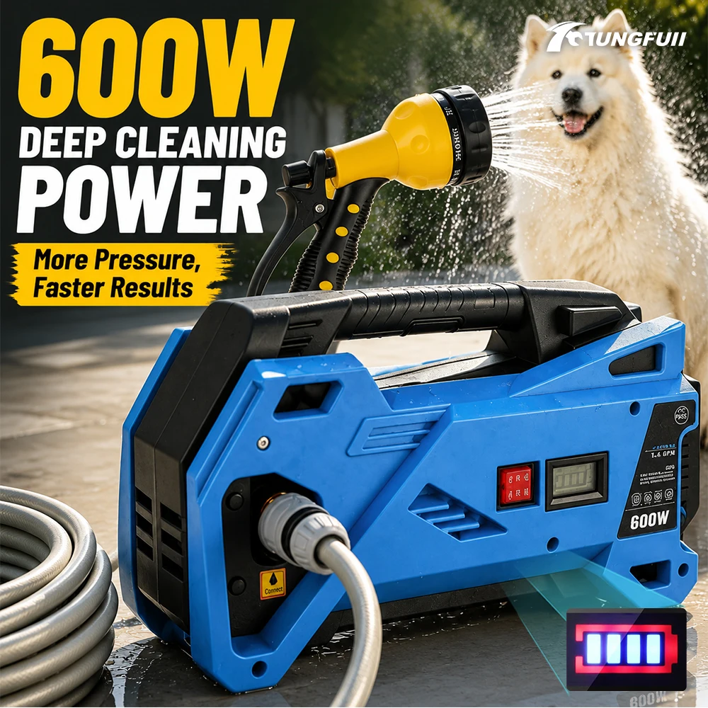 Tungfull Outdoor Multipurpose Water Pump High‑Flow Rechargeable Pump for Vessel Drainage Flood Removal and Lawn‑Irrigation