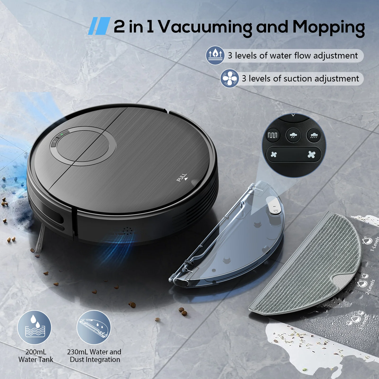 Smart Multifunction Auto-increase Suction Vacuum Cleaner Aspiradora Robot Smart Wifi Robot Vacuum Cleaner