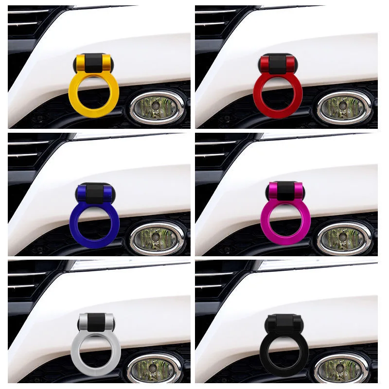 

ABS car modeling trailer hook sticker decoration car car front and rear trailer simulation racing ring vehicle tow hook