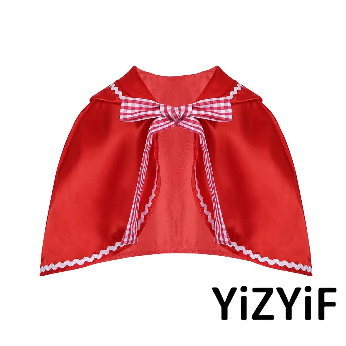 

Kids Girls Red Hood Cape Halloween Cosplay Costume Riding Hooded Cloak Carnival Theme Party Little Princess Role Play Dress Up