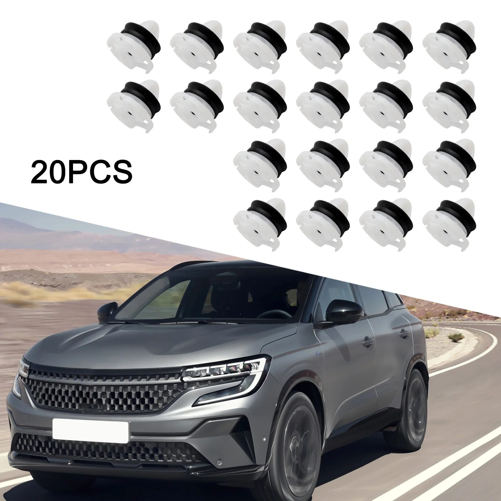 Зажим для внутренней панели отделки дверей, нейлоновые надежные фиксаторы 9345ZN, усиленный крепеж для Renault 22,3*20 мм