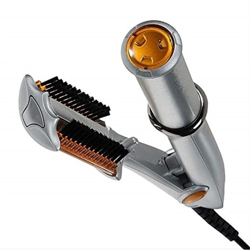 Professional Hair Straightening Iron Curling Iron Straightener&Curler Styler 2 In 1 Multi Hair Styling Tool Flat Iron