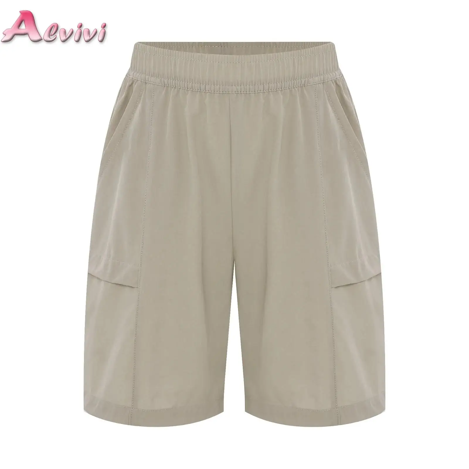 

Kids Boys Girls Athletic Shorts Elastic Waistband Quick-Drying Casual Shorts Bottoms for Tennis Badminton Training Sports
