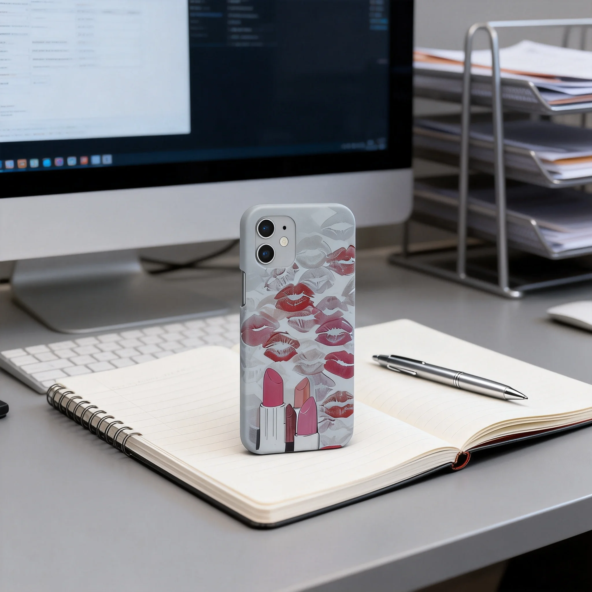 Matte Phone Case, Lipstick Kis - Beauty Mark Makeup recension och pris