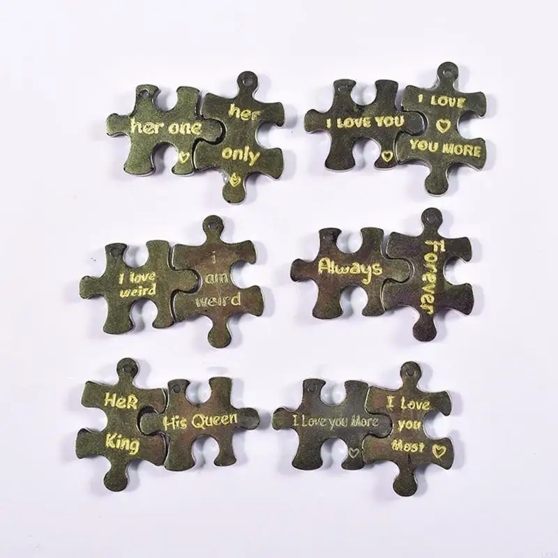 Tablets Silicone Mold Puzzle Resin Mold Keychain Charm Epoxy