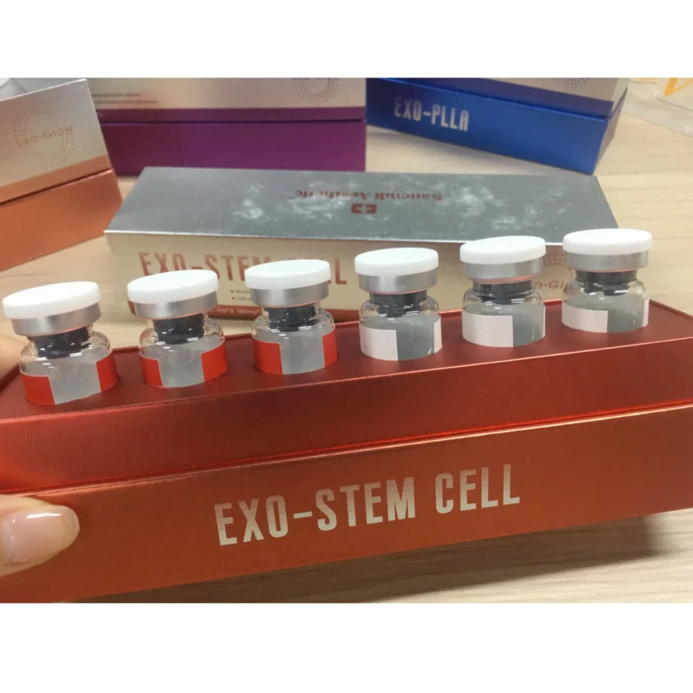 6 Vials/Box EXO-Glow Stem Cell PDRN Salmon Exossomes Facial Serum for Dermapen Skin Care PL-LA Anti-Aging Facial Essence Ampoule