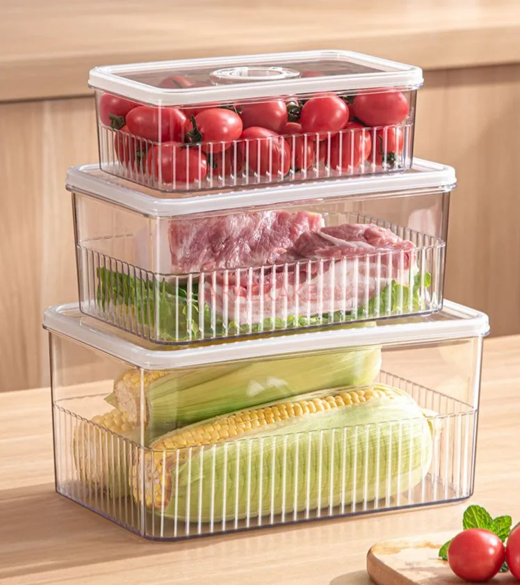 

Refrigerator storage box, food grade preservation box, food fruit and vegetable sorting special storage box