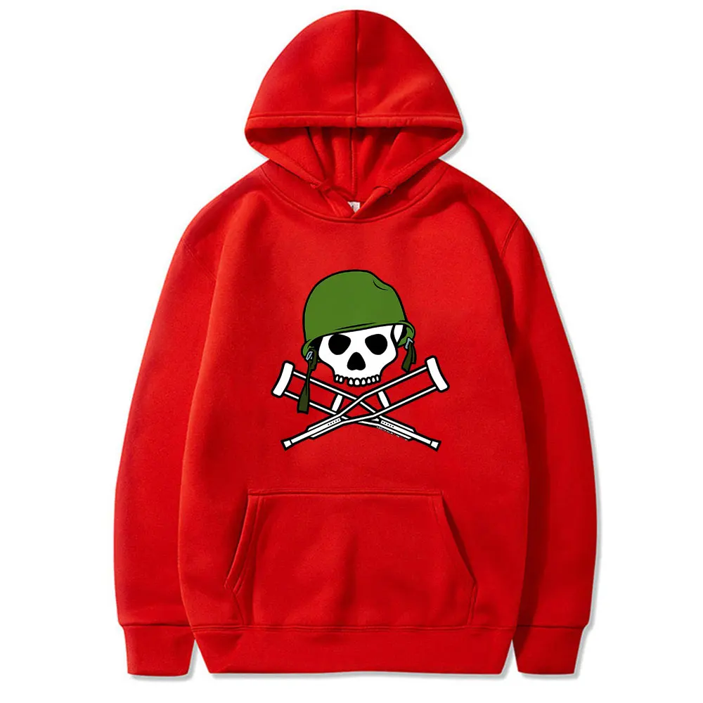 Jackass Skeleton Crutches Logo Graphic Hoodie Men Women Harajuku Oversized Hooded Sweatshirt Men's Vintage Gothic Rock Hoodies