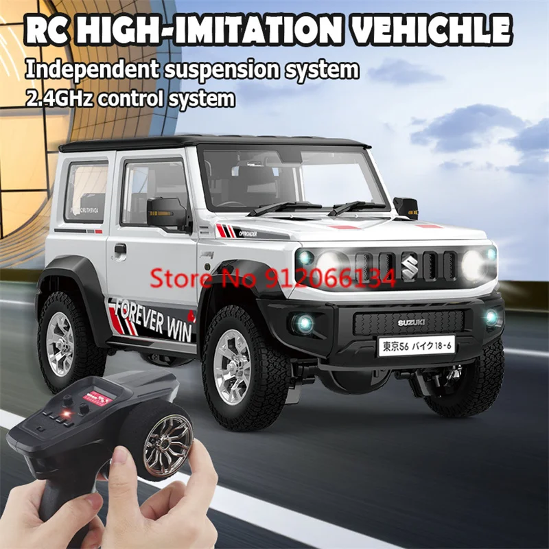 1:16 Controllable Smoker Remote Control Car 2.4G Simulated Sound Light Low Voltage Protection High-Speed Off Road RC Car Truck