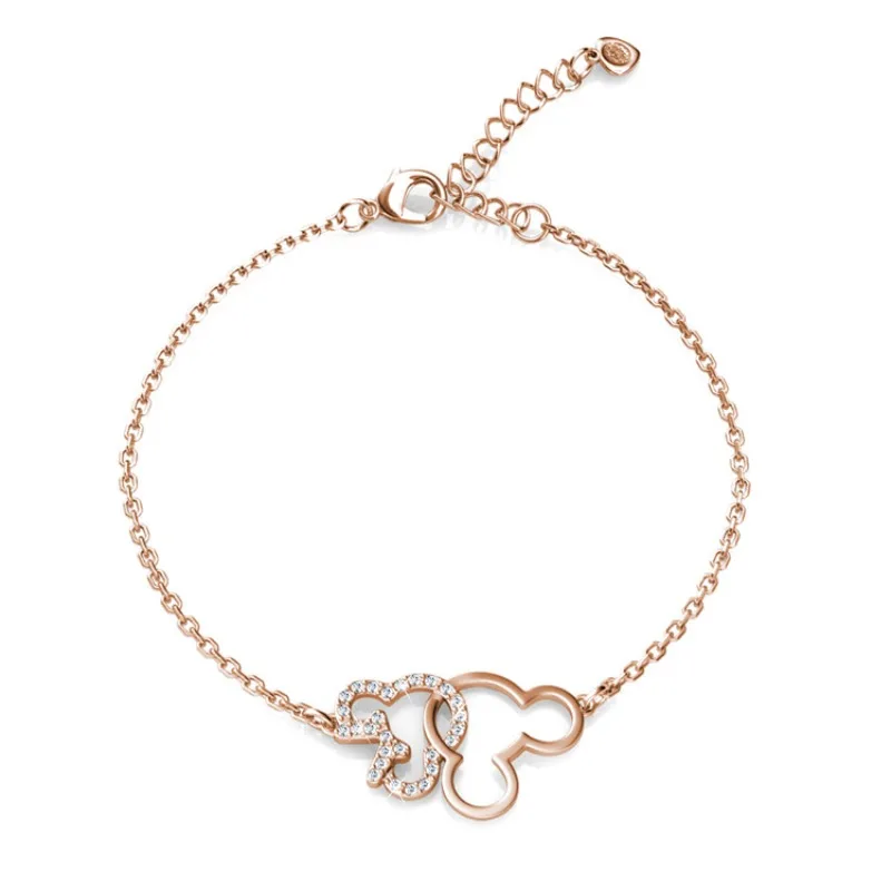 

Daisini Браслет-подвеска с милой мышкой, качественная латунь с покрытием из белого золота 18 карат, украшенный премиальными кристаллами Сваровски для женщин