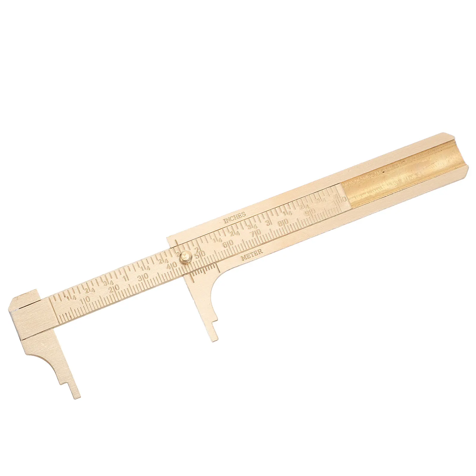 

Brass Caliper Dual Scale Markings Portable Lightweight Smooth Manual Sliding Mechanism Precise Measurements Jewelry Beads Small