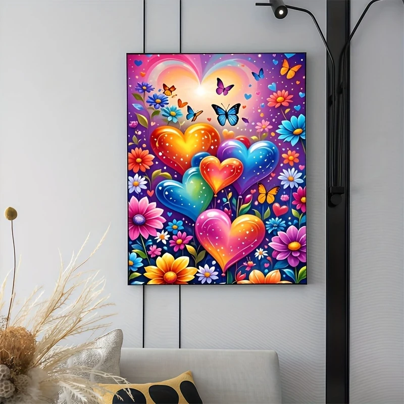

Love in the Flowers 500/1000/1200/2000 PCS Jigsaw Puzzles Family Activity Games for Gameroom Bedroom Gifts Frameless