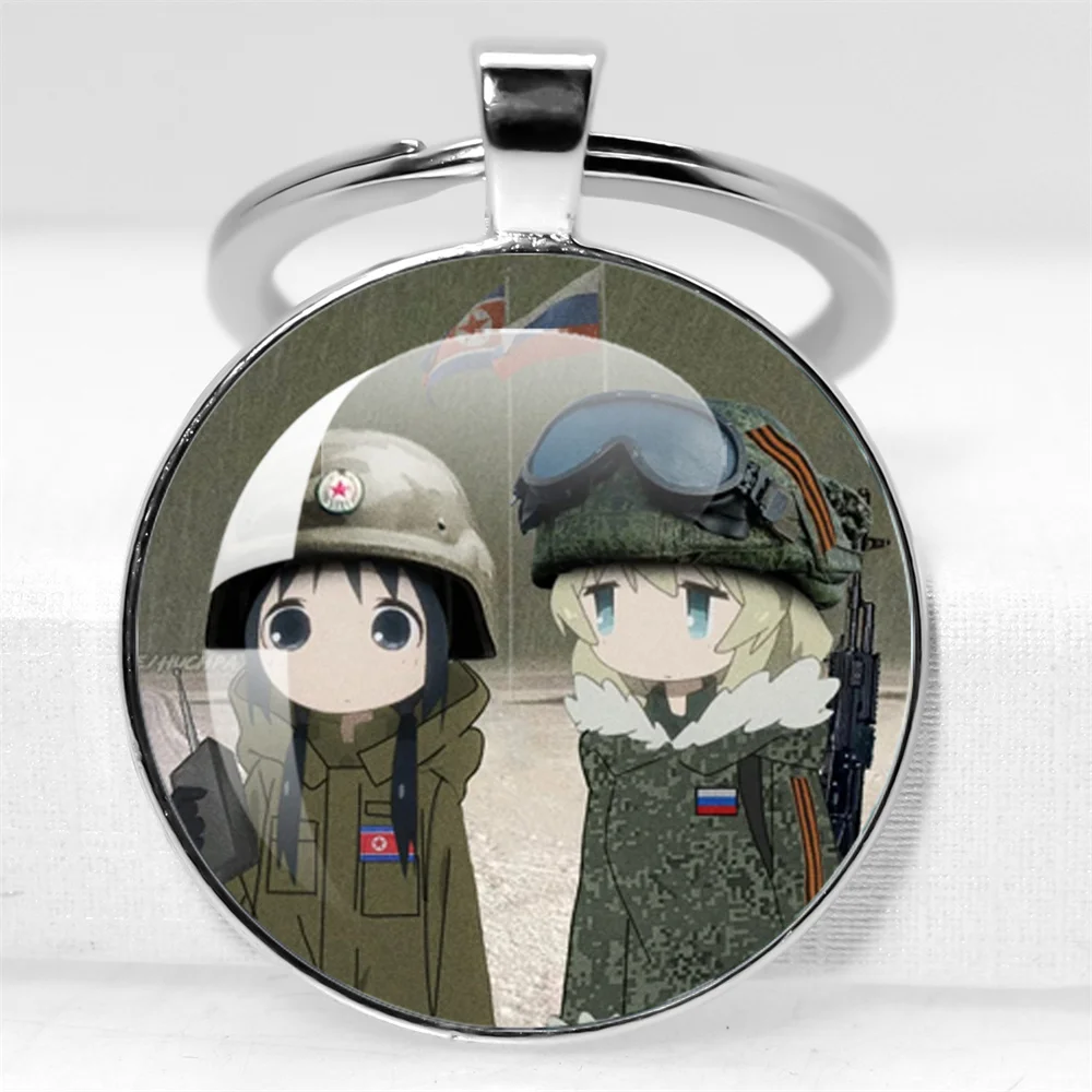 Брелок для ключей Girls Last Tour Cabochon 25 мм/30 мм с рисунком Shoujo Shuumatsu Ryokou ‌   Кулон Ювелирные Аксессуары Брелок Вентиляторы Подарок
