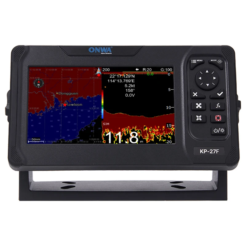 NEW KP-27F 7-inch GPS Chart Plotter Fish Finder Ais Fish Finder Combo