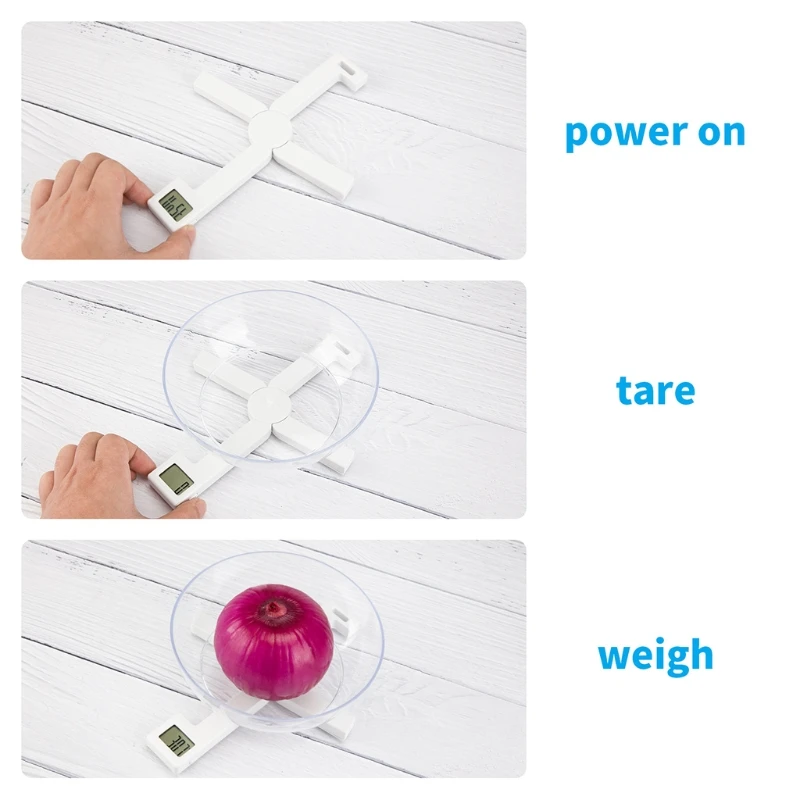 LCD Display 5Kg Capacity Highly Accurate Scale Foldable Portable Mini Folding Digital Kitchen Scale Dropshipping