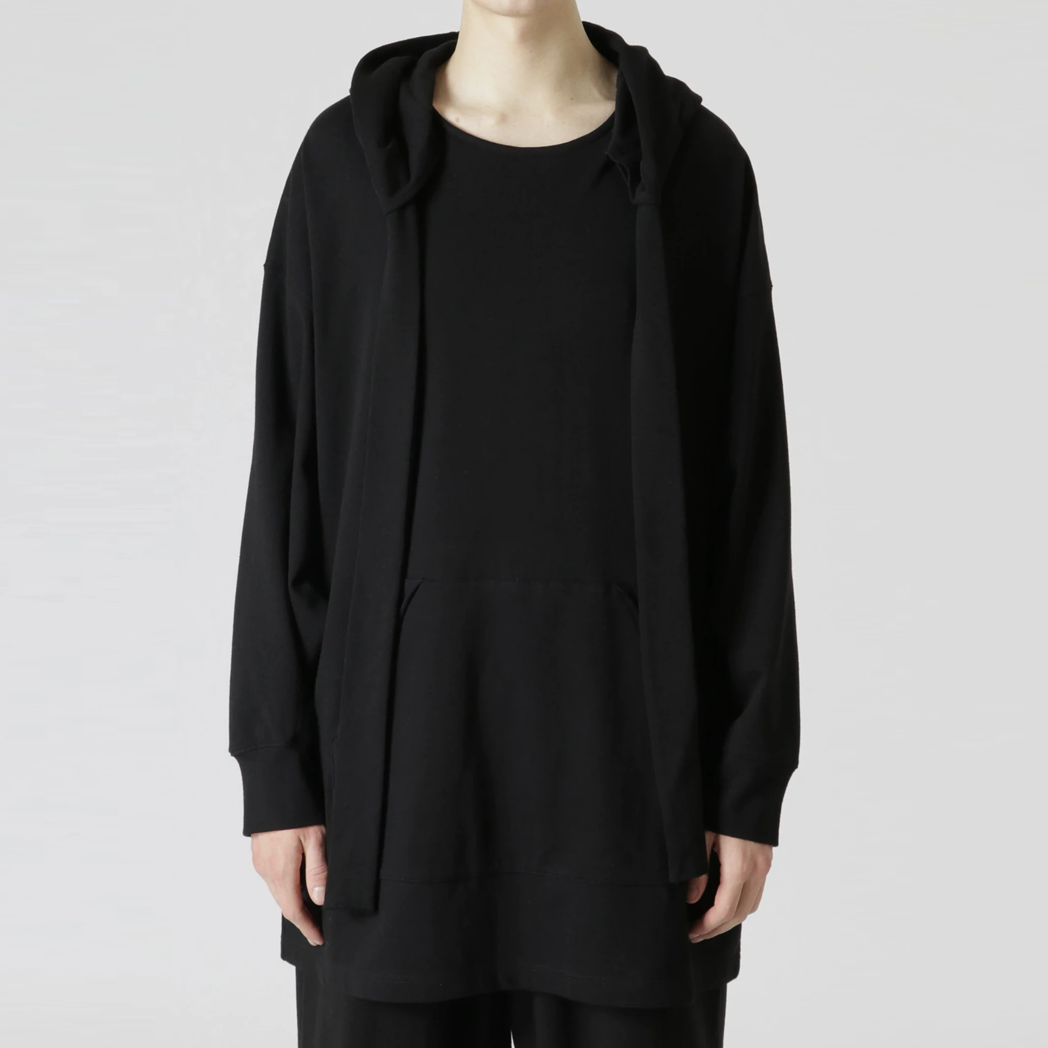 

YOJI OOAK Original Design Dark Japanese Hoodie Strap Designer Long Sleeve T-shirt Sweatshirt Dark Series