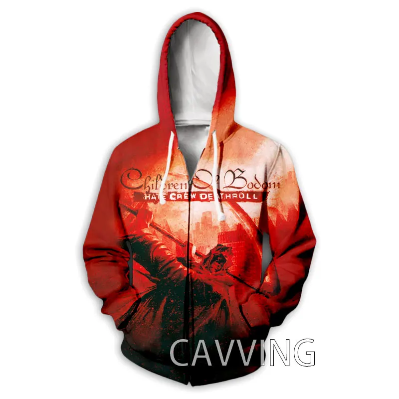 New Fashion  3D Print Children of Bodom  Zipper Hoodies Zip Up Hooded Sweatshirts Harajuku Hoodie Hip Hop Sweatshirts   Z01