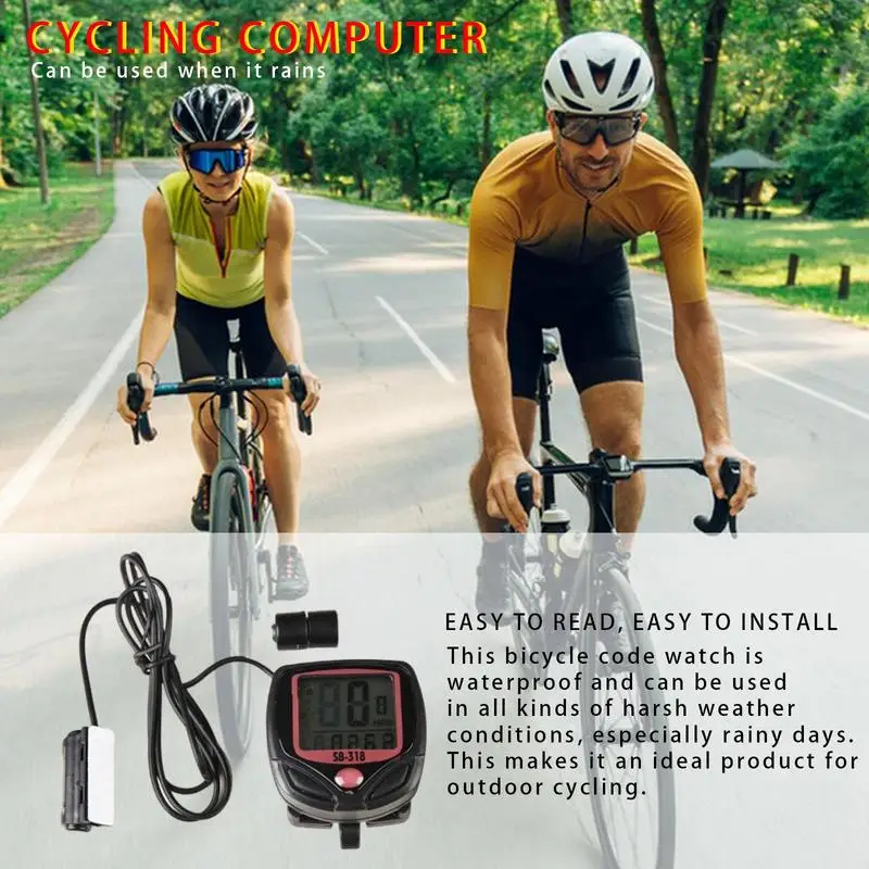 Bikes Computer Bicycles Odometer Easy To Read Display Cycling Computers Bicycles Odometer Fixable Design Bicycles Speedometer