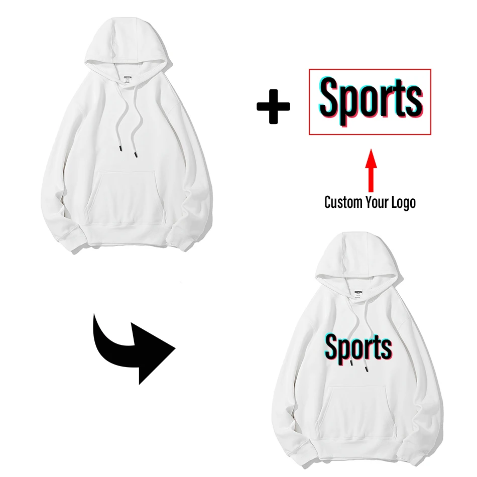 Customized Hoodies Print Logo Pictures Spring and Autumn Cotton Jackets Men's Women's Sport Clothes Team Fleece Sweatshirt