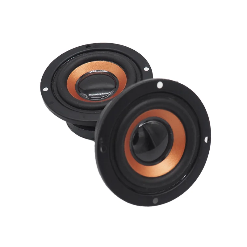 2 parlantes de 63mm, 4 ohmios, 5W, subwoofer, núcleo magnético de 45, altavoz redondo de graves, DIY, mini altavoz Bluetooth portátil 5