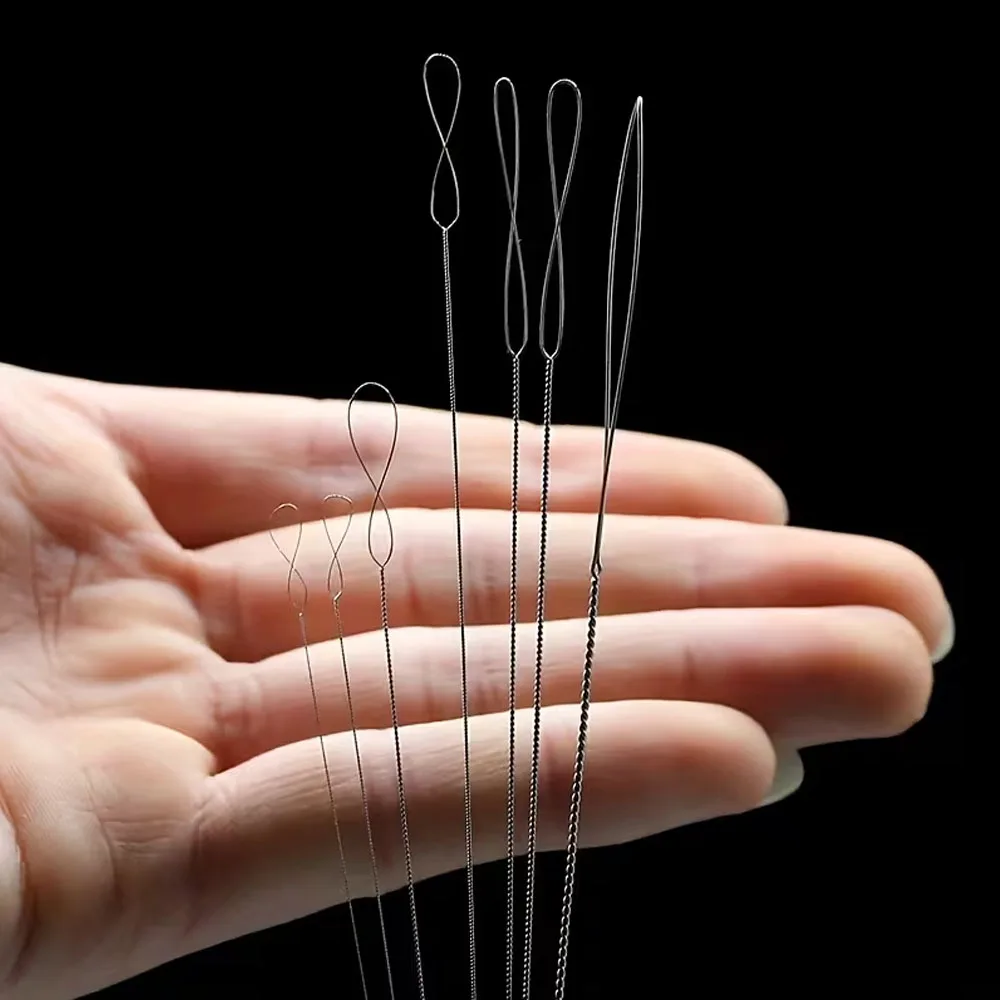 7pcs Bead Threading Needle Kit - Ideal for Jewelry Creation, Bracelet Crafting Tools, Features Cable Design