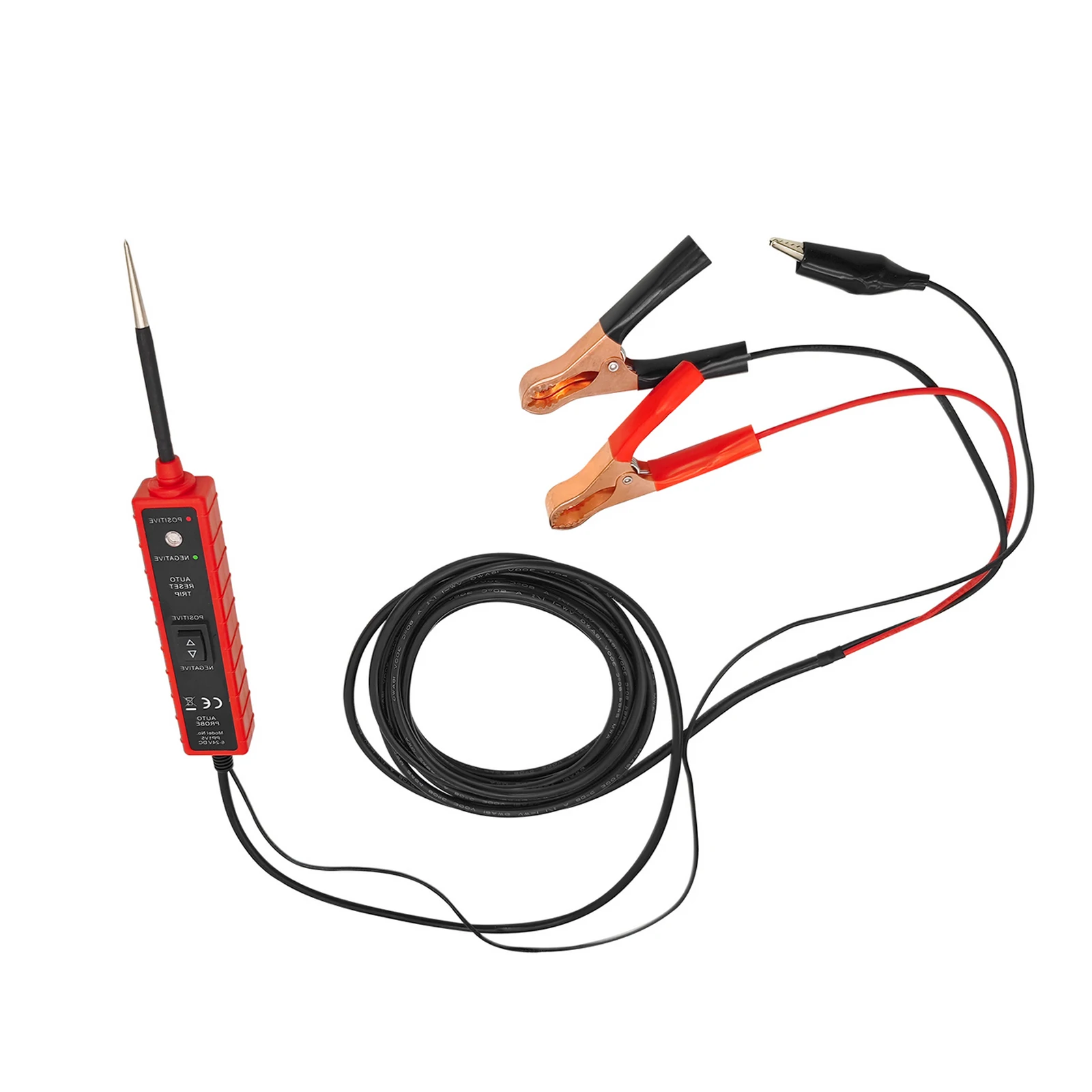 Long Cord DC 6-24V Power Probe Car Automotive Electric Circuit Tester Checking Tools Short-Circuit Protection