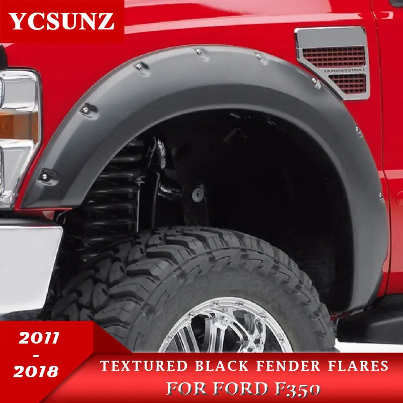 

Wheel Arch Mudguards Fender Flares For Ford F250 F350 2011 2012 2013 2014 2015 2016 2017 2018 With Bolt Nuts Pickup Truck Ycsunz