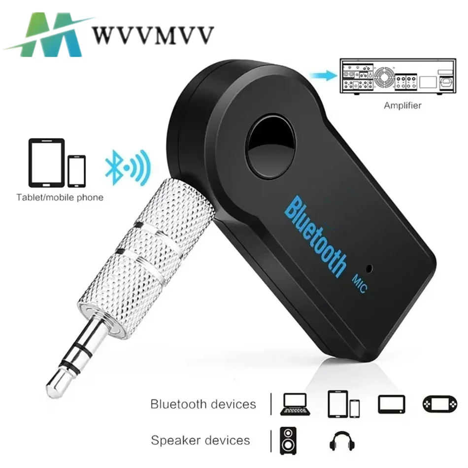 

2 in 1 wireless Bluetooth 5.0 receiver 3.5mm jack for car music audio aux A2DP headphone transmitter adapter reciever handsfree