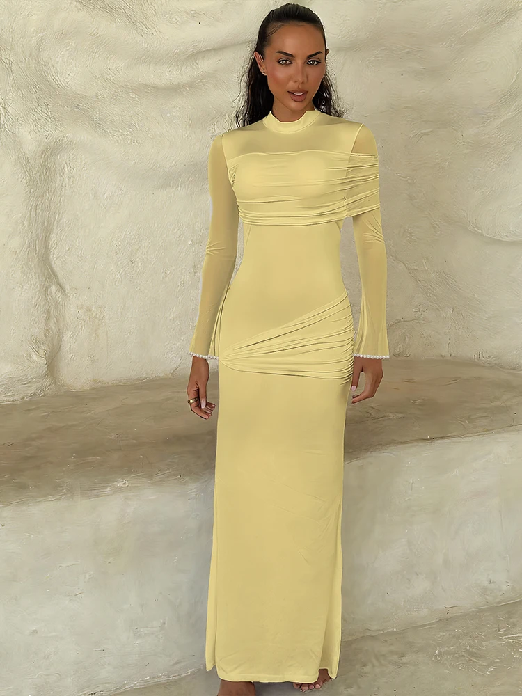 slim fit dress slacks Slim Fit Long Sleeve Split Dress main image 1